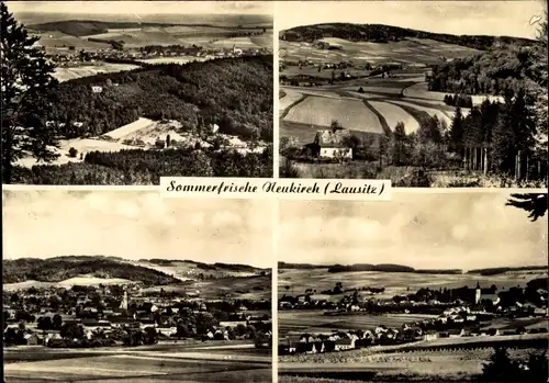 Ak Neukirch in der Lausitz, Panorama, Ortsansicht