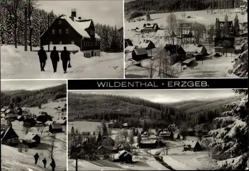 Ak Wildenthal Eibenstock im Erzgebirge, Winteransichten