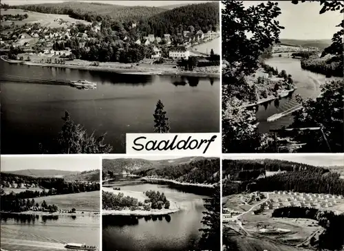 Ak Saaldorf Bad Lobenstein in Thüringen, Am Stausee der Bleiloch-Saaletalsperre