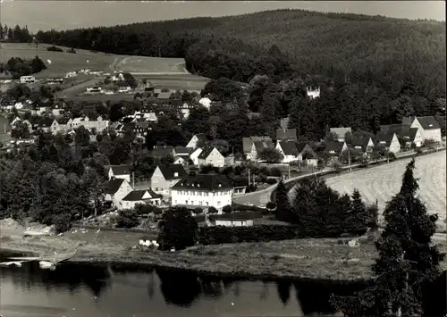 Ak Saaldorf Bad Lobenstein in Thüringen, Am Stausee der Bleiloch Saaletalsperre, Ort