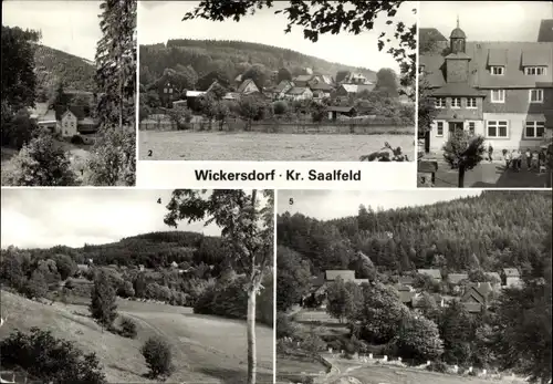 Ak Wickersdorf Saalfelder Höhe Saalfeld an der Saale Thüringen, Talmühle, Spezialoberschule