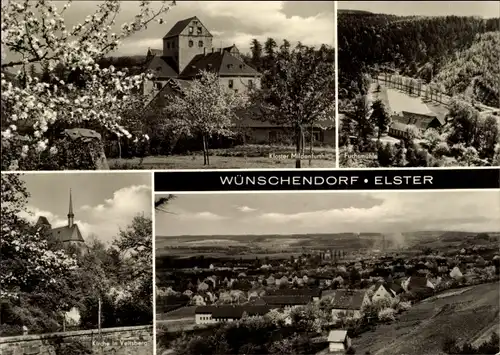 Ak Wünschendorf Elster Thüringen, Kloster Mildenfurth, Kirche Veitsberg, Fuchsmühle