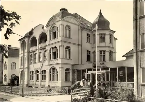 Ak Ostseebad Ahlbeck Heringsdorf auf Usedom, FDGB-Erholungsheim Max Kreuziger