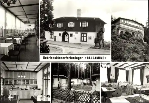 Ak Buchfart in Thüringen, Betriebskinderferienlager Balsamine, Ilmtal, Bungalows, Jägerzimmer