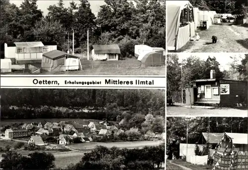 Ak Oettern in Thüringen, Erholungsgebiet Mittleres Ilmtal, Campingplatz L9, Ortsansicht