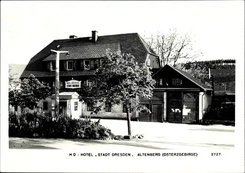 Ak  Altenberg im Erzgebirge, HO Hotel "Stadt Dresden"