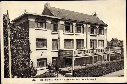 Ak Berck Plage Pas de Calais, Sanatorium Lemaire