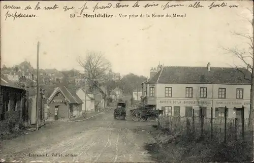 Ak Montdidier-Somme, Blick von der Route du Mesnil