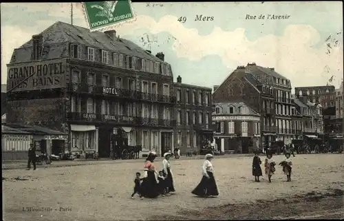 Ak Mers les Bains Somme, Rue de l&#39;Avenir