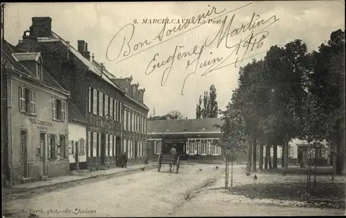 Ak Marcelcave Somme, La Poste