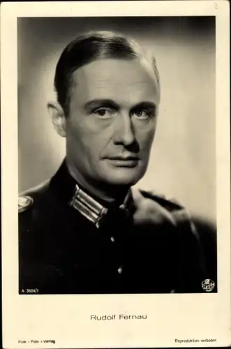 Ak Schauspieler Rudolf Fernau, Portrait, Uniform