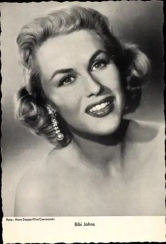 Ak Schauspielerin und Sängerin Bibi Johns, Portrait