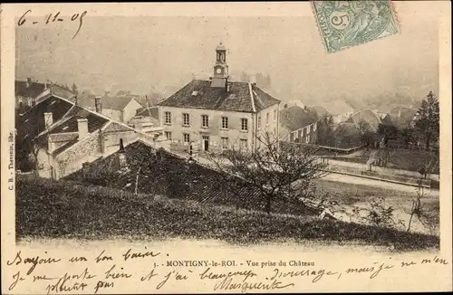 Ak Montigny le Roi Haute Marne, Blick vom Schloss aus