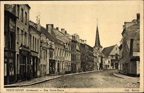 Ak Givet Ardennes, Rue Notre Dame