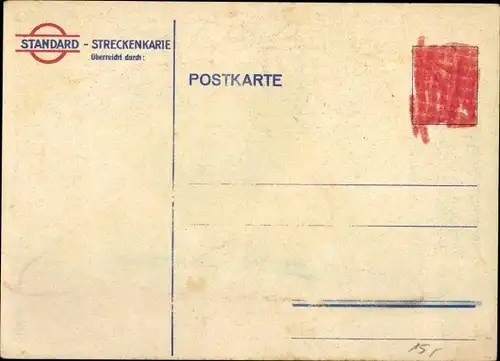 Landkarten Ak Streckenkarte Umgebung Kassel, Braunschweig, Magdeburg, Paderborn, Dapolin, Standard