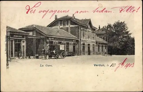 Ak Verdun-Meuse, La Gare
