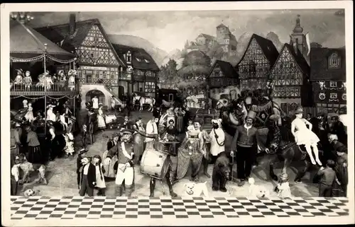 Ak Sonneberg in Thüringen, Spielzeugmuseum, Thüringer Kirmes, Weltausstellung Brüssel 1910