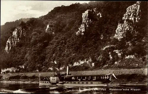 Ak Bad Karlshafen an der Oberweser Hessen, Hannover'sche Klippen