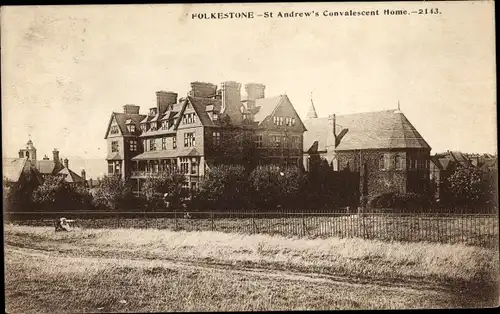 Ak Folkestone Kent England, St. Andrew's Convalescent Home