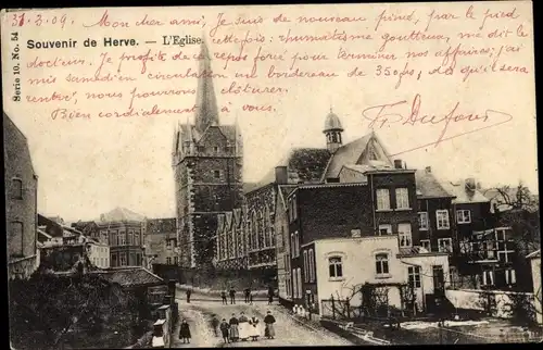 Ak Herve Wallonien Lüttich, Eglise