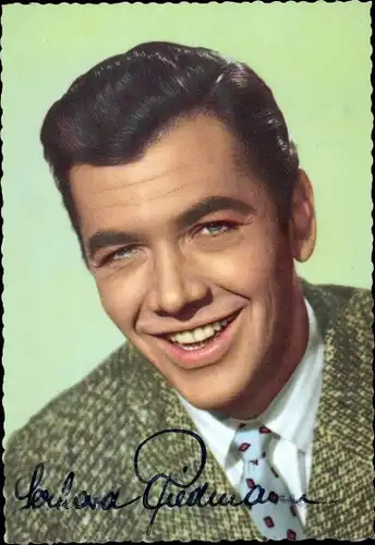 Ak Schauspieler Gerhard Riedmann, Portrait, Autogramm