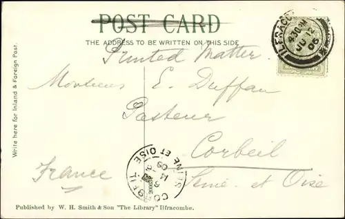 Ak Ilfracombe Devon England, from Hillsborough