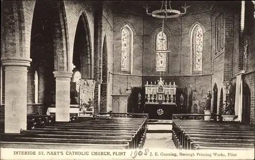 Ak Flint Wales, Interior St. Mary's Catholic Church