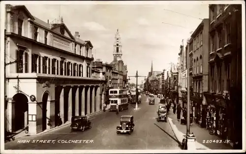 Ak Colchester England, High Street