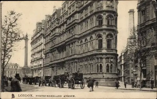 Ak London City England, Northumberland Avenue