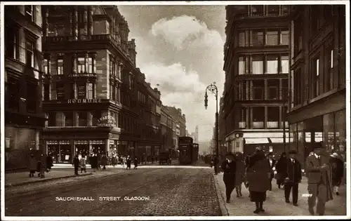 Ak Glasgow Schottland, Sauchiehall Street