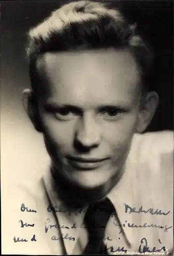 Foto Ak Schauspieler Hans Quest, Portrait, Autogramm