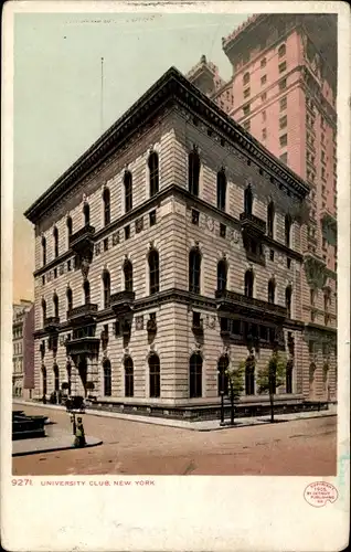 Ak New York City USA, University Club