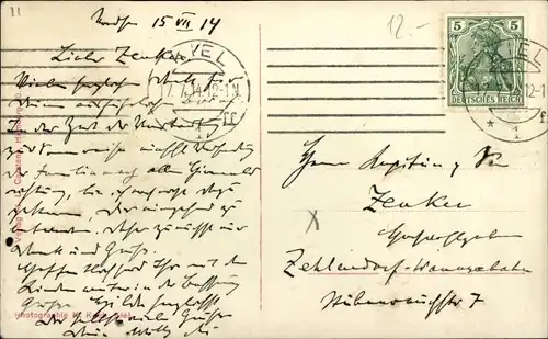 Ak Deutsches Kriegsschiff, SMS Thüringen, Linienschiff