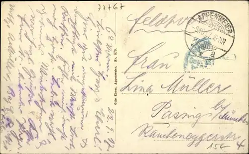 Ak Appenweier in Baden Schwarzwald, Straßenpartie