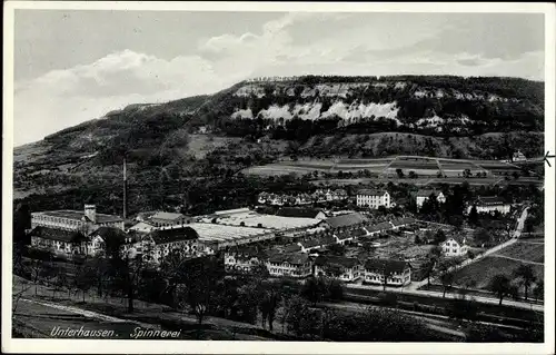 Ak Unterhausen Lichtenstein in Württemberg, Spinnerei