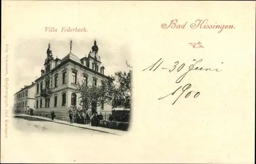 Ak Bad Kissingen Unterfranken Bayern, Villa Federbeck