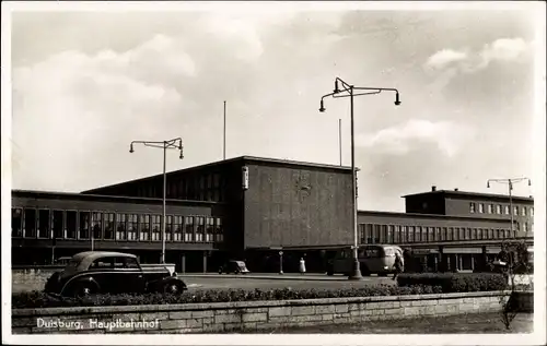 Ak Duisburg im Ruhrgebiet, Hauptbahnhof