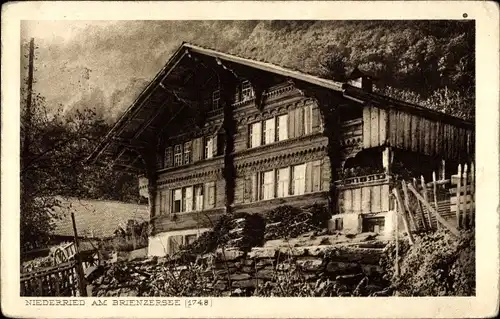 Ak Niederried bei Interlaken Kanton Bern Schweiz, Berghütte
