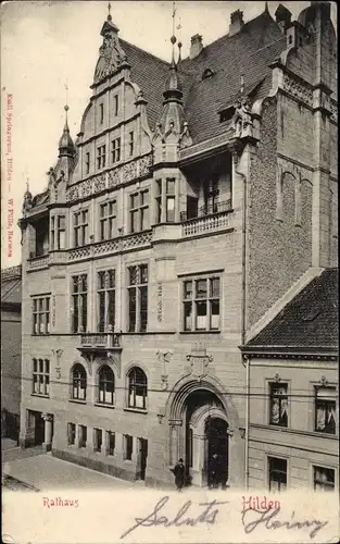 Ak Hilden im Rheinland, Rathaus