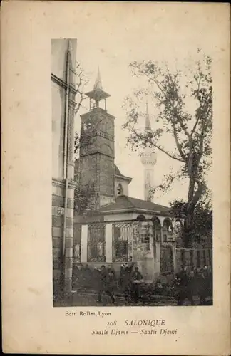 Ak Thessaloniki Griechenland, Moschee Saatli Djami, Minarett