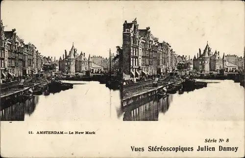 Stereo Ak Amsterdam Nordholland Niederlande, Nieuwmarkt