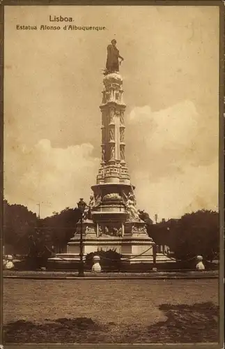 Ak Lissabon Portugal, Estatua Afonso d&#39;Albuquerque