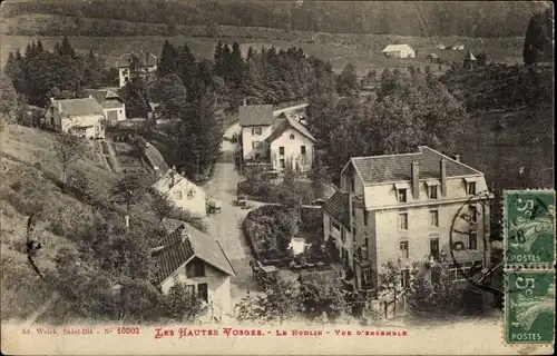 Ak Le Rudlin Plainfaing Vogesen, Panorama