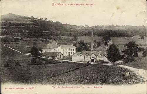 Ak Ménil sur Belvitte Vosges, Oberes Tal der Tropfen, Weberei