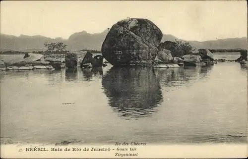 Ak Rio de Janeiro Brasilien, Ziegeninsel