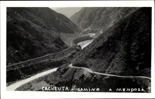 Ak Mendoza Argentinien, Cacheuta-Camino