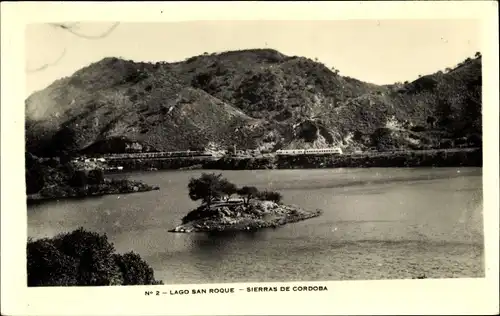 Ak San Roque Argentinien, Lago, Sierras de Cordoba
