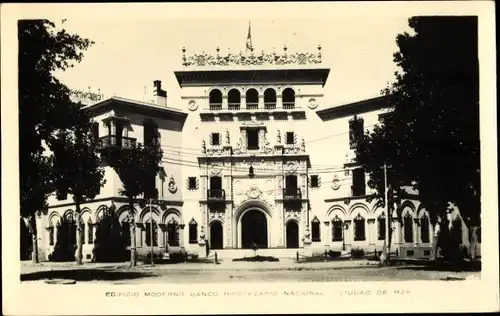 Ak Mendoza Argentinien, Edificio Moderno Banco Hipotecario Nacional