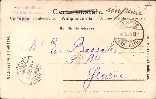 Ak Genf Genf Schweiz, Statue von J. J. Rousseau