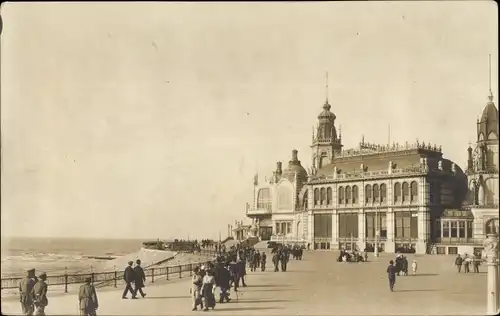 Foto Ak Oostende Ostende Westflandern, Promenade